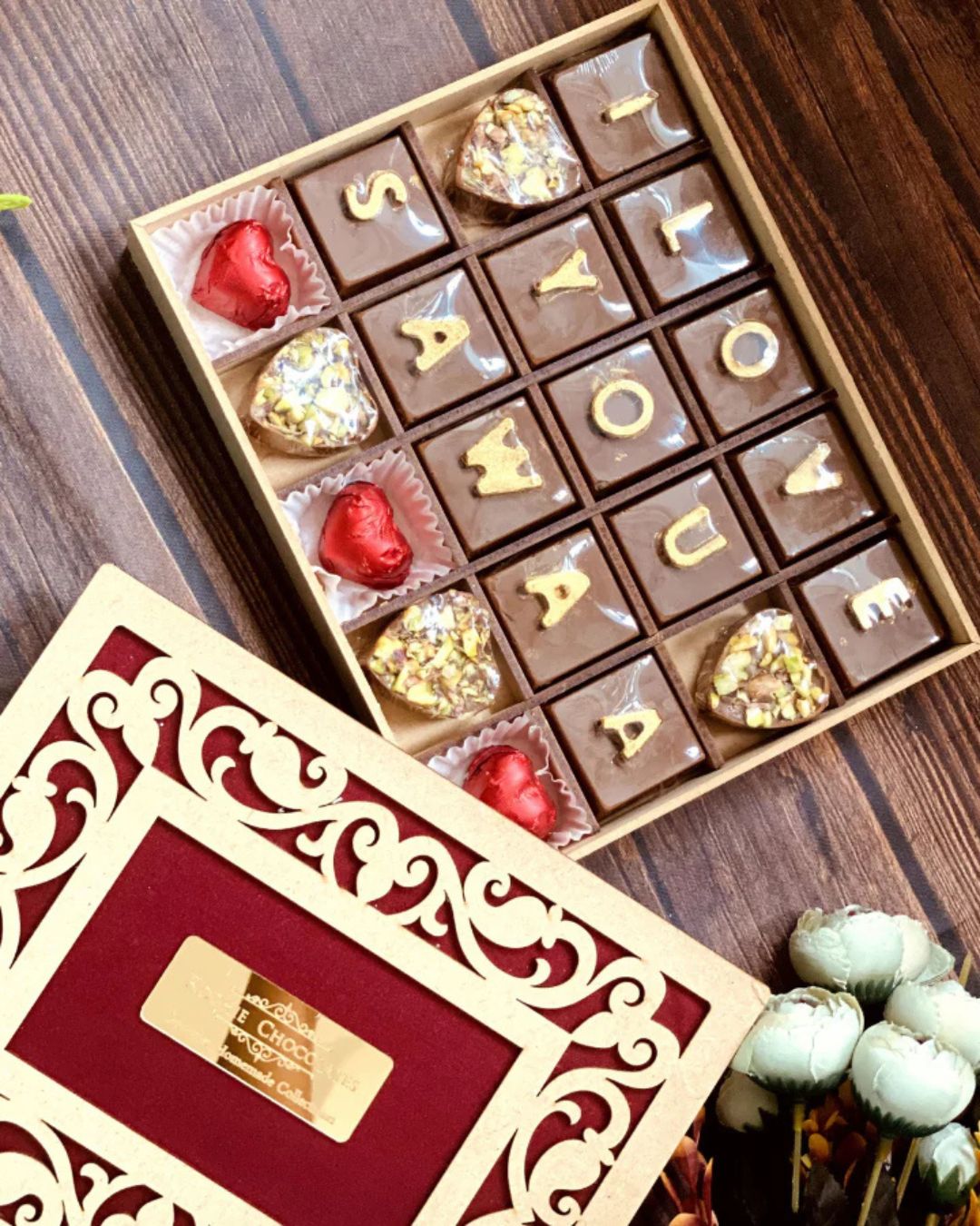 Personalized “Say You Love” Chocolate Gift Box – Premium Handmade Chocolates