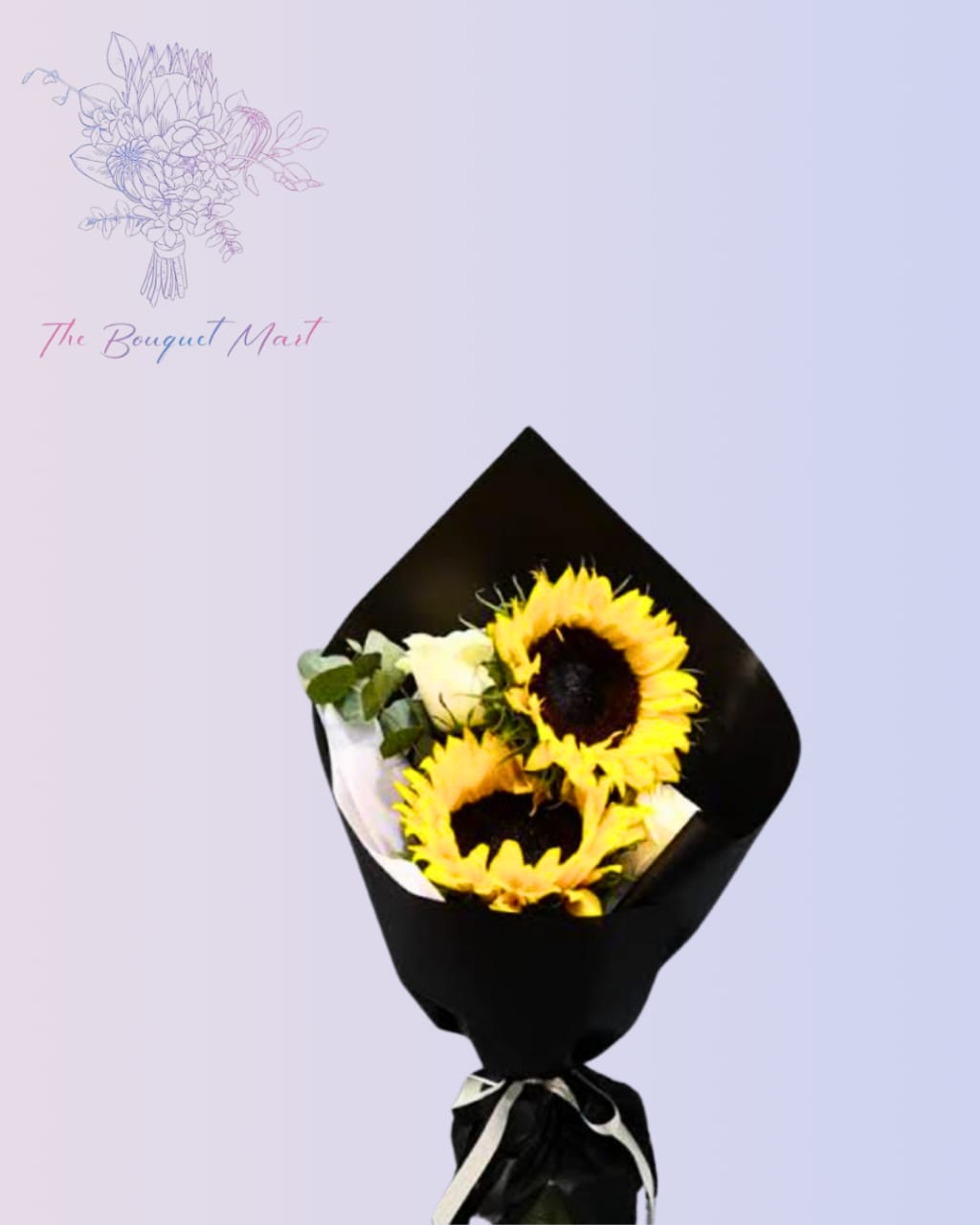 Hand-Tied Sunflower Bouquet – Happiness in Blooms