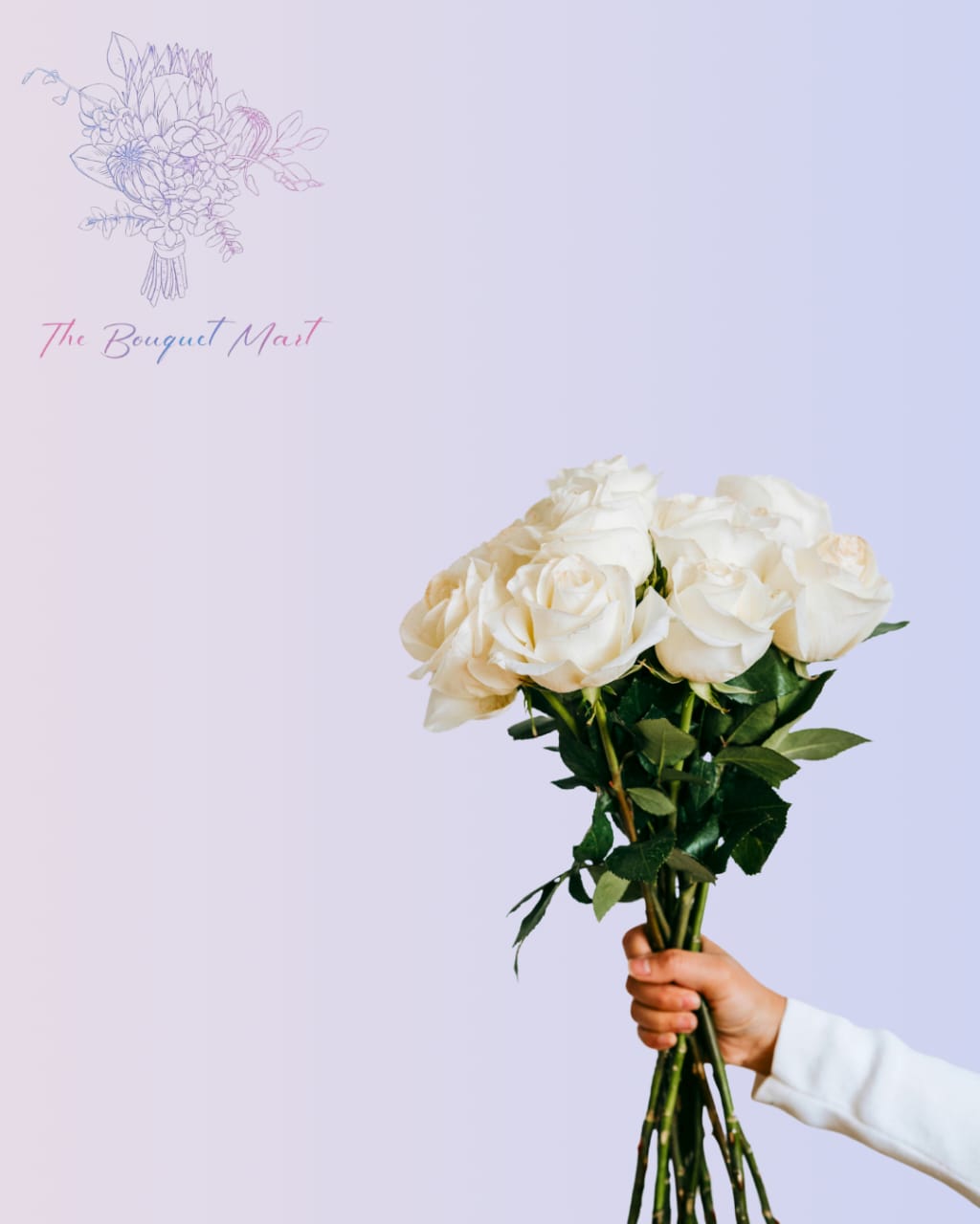 Premium White Flowers  – Elegant Surprise