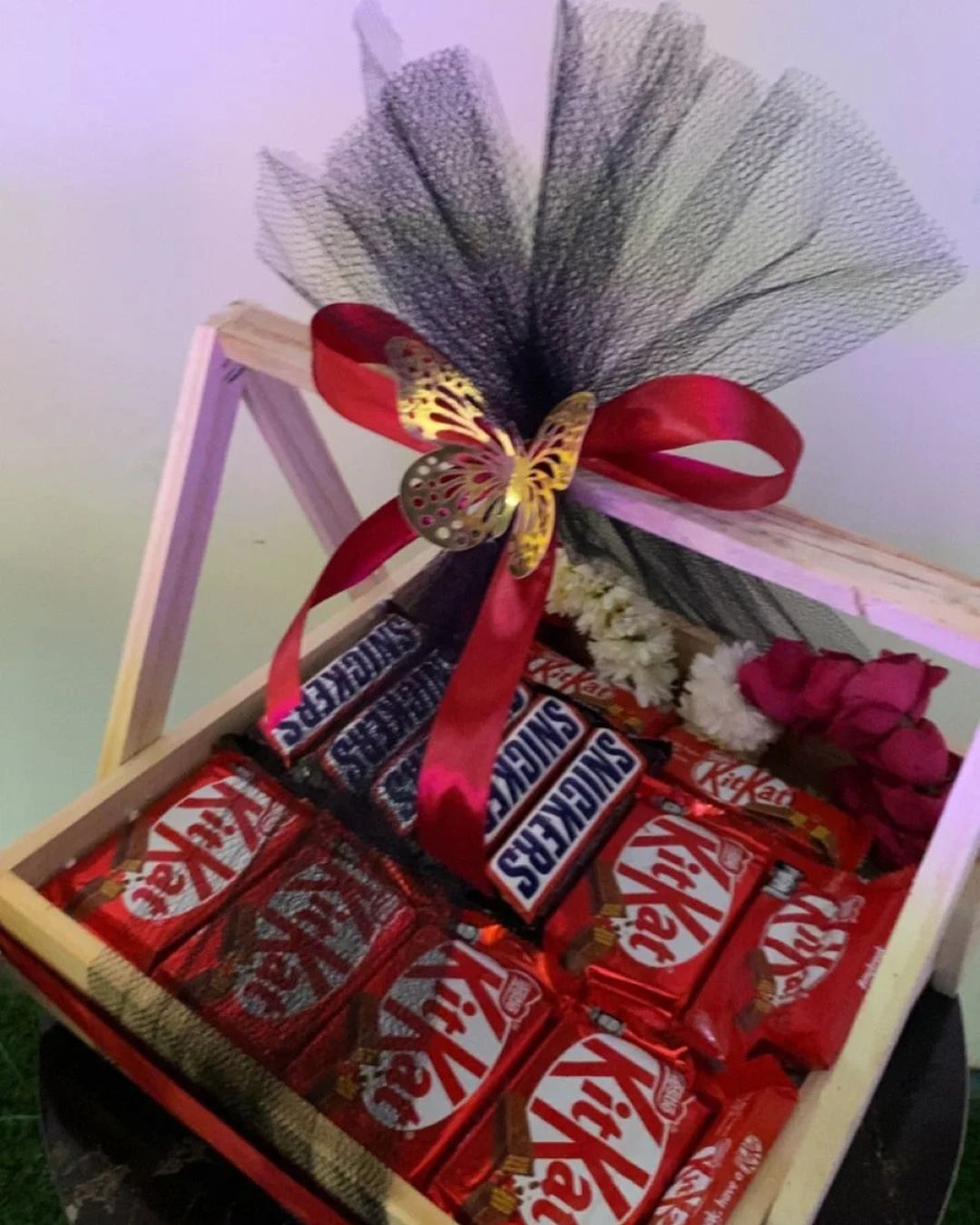 Romantic Chocolate Crate Gift Box
