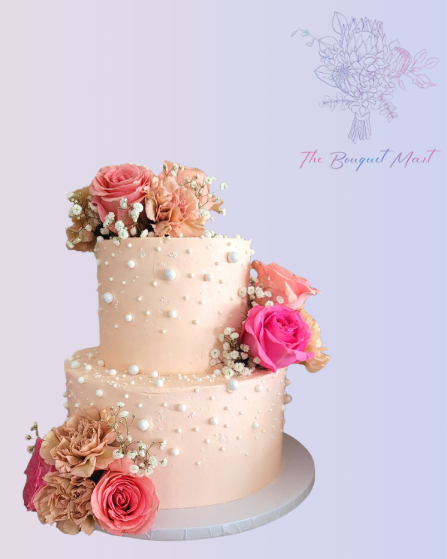 Elegant Floral Custom Cake