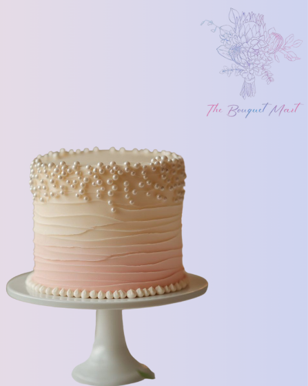Minimal Pearl Elegance Custom Cake