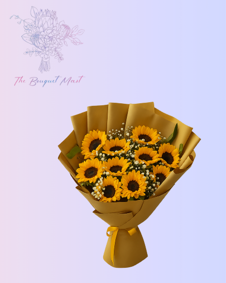 Premium Sunflower Arrangement – Stylish Sunshine Flowers